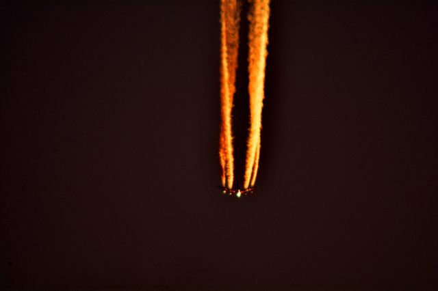 Boeing 747-400 (VH-OJS) - Qantas 12 John F Kennedy Intl to Los Angeles Intl over Cleveland 38,000 ft.