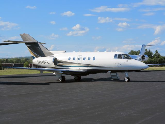 Hawker 800 (N848FL) - Nice business jet. Stand up cabin.