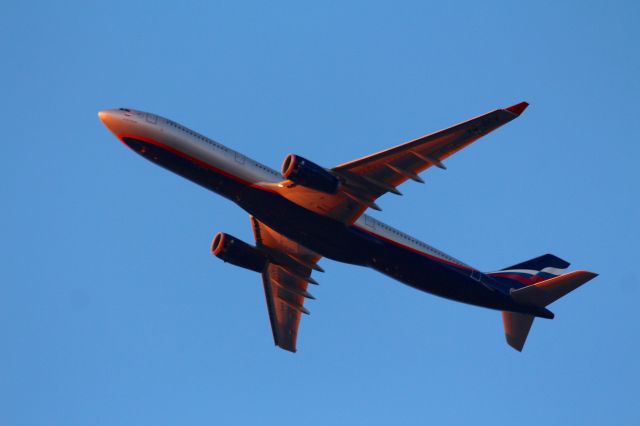 Airbus A330-300 — - AFL102 - final approach alignment to KJFK over Long Island - 1/19/14