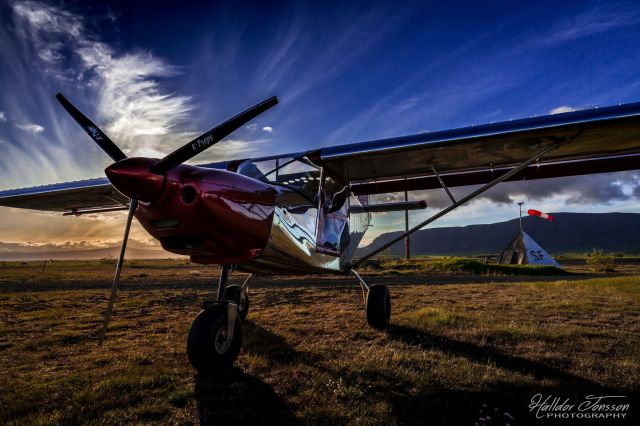 AEROTEC (2) MXP-740 Savannah (TF205) - Midnight sun at Selfoss, Iceland