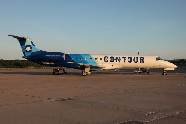 N808AE — - After spending the night at the Plattsburgh international airport, N808AE gets ready to depart as VTE3901. 