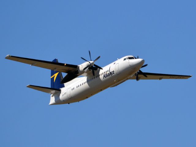 Fokker Maritime Enforcer (VH-FKV) - Getting airborne off runway 23. Thursday 12th April 2012.