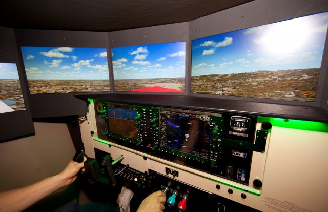 Cessna Skylane (SIMKDXR) - A very cool, FAA certified full motion simulator at the Danbury airport.  www.fullmotionflight.com