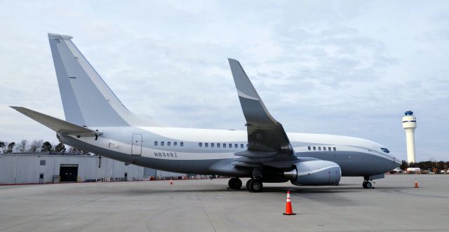 Boeing 737-700 (N834BZ) - The first 737 BBJ in CLT for NBA All Star weekendbr /br /2/15/19