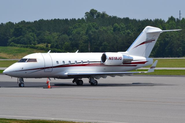 Canadair Challenger (N518JG) - JOE GIBBS RACING INC at KJQF - 5/25/19