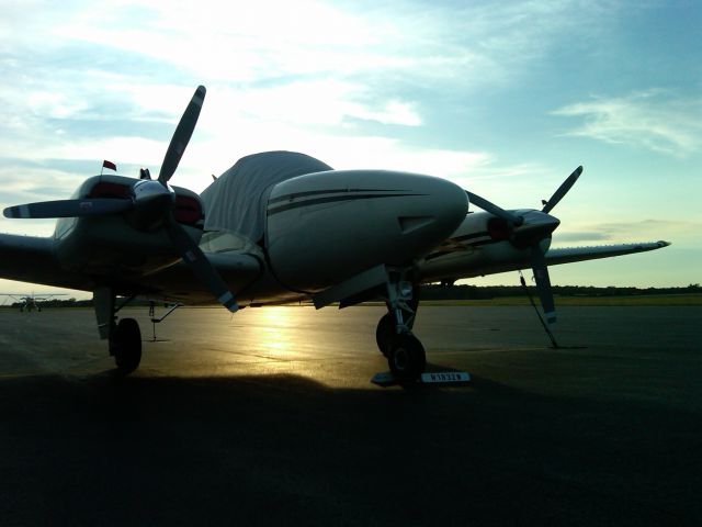 Beechcraft 55 Baron (N1832W) - Sitting on the ramp at the Allen County Airport in Lima, OH.