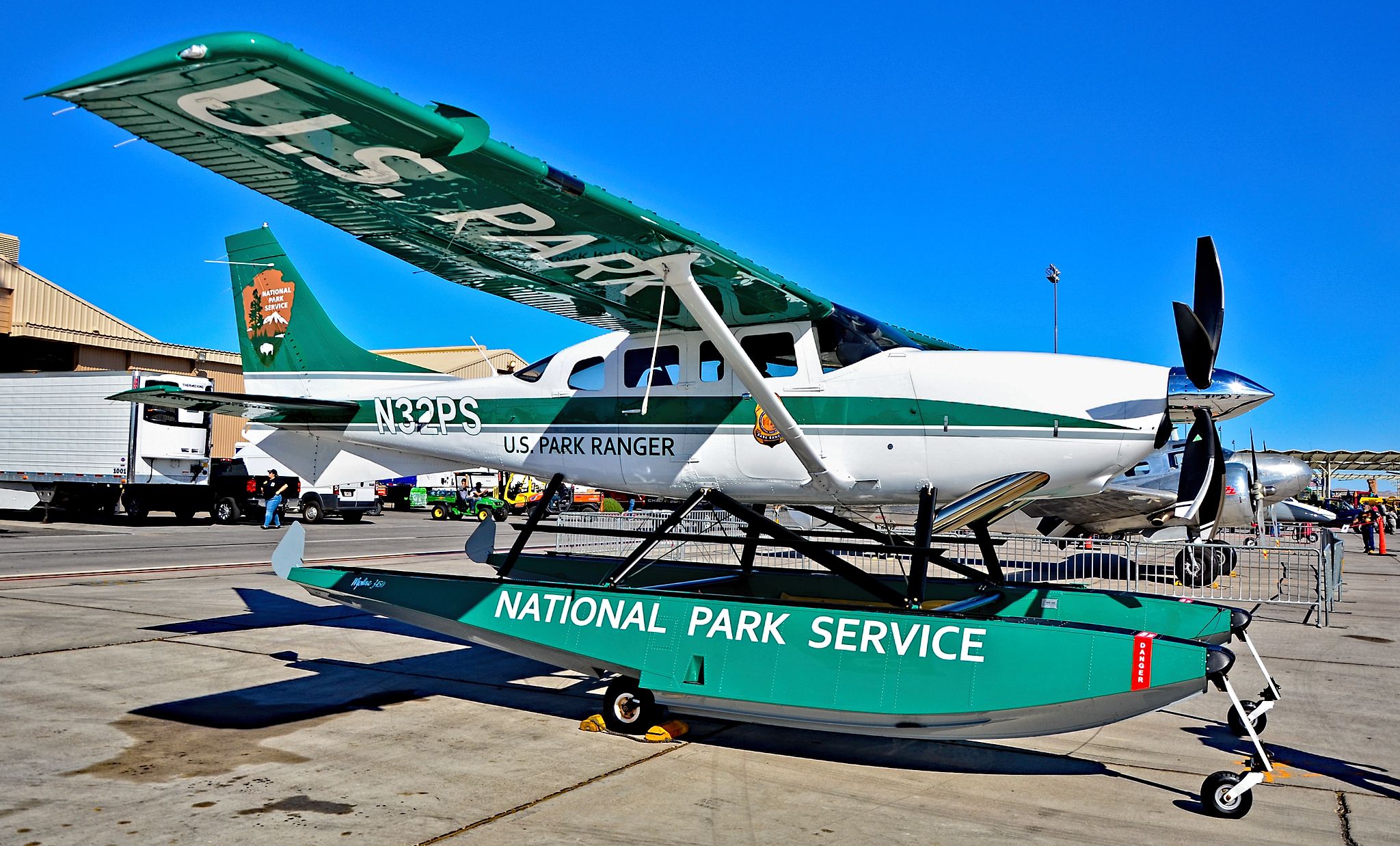 Cessna 206 (turbine) (N32PS) - N32PS CESSNA T206H s/n T20608357 - UNITED STATES DEPARTMENT OF INTERIOR br /br /Aviation Nation 2017br /Las Vegas - Nellis AFB (LSV / KLSV)br /USA - Nevada, November 11, 2017br /Photo: TDelCoro