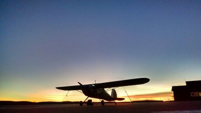 Cessna 140 (N2640N) - Sunrise in Farmington, MO