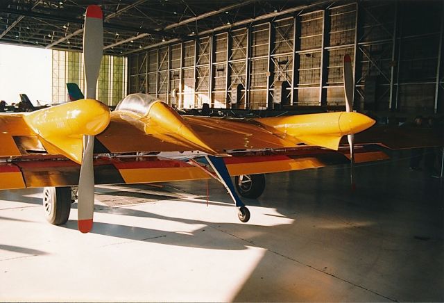 — — - Northrop N-9M Flying Wing on display at the Edwards AFB 10-18-1997 Open House and Air Show