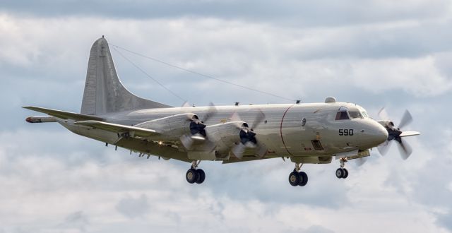 Lockheed P-3 Orion (16-1590) - Manufacturer: Lockheedbr /Model:  Lockheed P-3C Orionbr /Year built: 1983br /Construction Number (C/N): 285A-5763br /Aircraft Type: Fixed wing multi enginebr /Number of Seats: 11br /Number of Engines: 4br /Engine Type: Turbo-propbr /Engine Manufacturer and Model: Allison T56-A-14