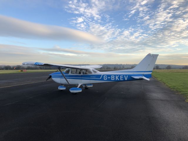 Cessna Skyhawk (G-BKEV) - On the apron at Nottingham