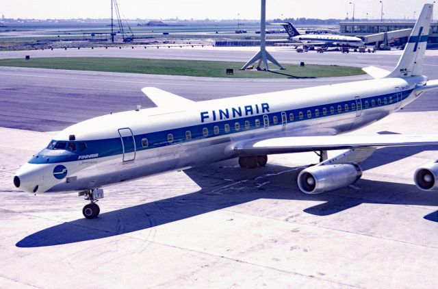 McDonnell Douglas DC-8-60 (OH-LFV) - DC-8-62CF in July 1969 at Amsterdam