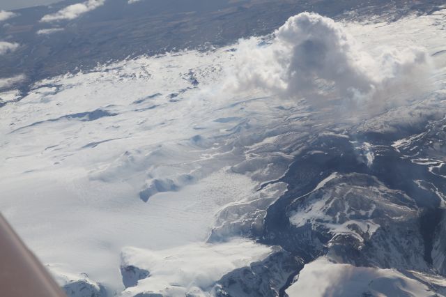 Mooney M-20 Turbo (N228RM) - Flying by the volcano Eyjafjallajokull in Iceland a few days before the eruption. We were inbound Reykjavik and ATC allowed us to fly by close to take some pictures.  Captain: Karl-Heinz Zahorsky  Copilot: Jens Riedig