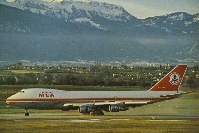 Boeing 747-200 (OD-AGH) - SCANNED FROM POSTCARDbr /MIDDLE EAST AIRLINES