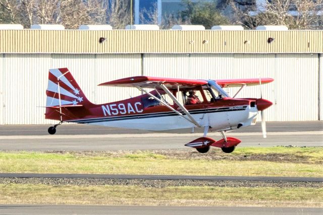 CHAMPION Decathlon (N59AC) - American Champion 8KCAB Super Decathlon at Livermore Municipal Airport. February 2021.