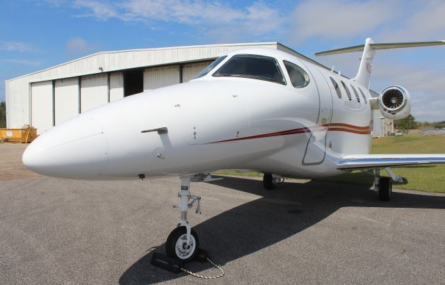 Beechcraft Premier 1 (N567T) - A Raytheon 390 Premier 1 on the ramp at H.L. Sonny Callahan Airport, Fairhope, AL, during the 2019 Classic Jet Aircraft Association Fly-In and Conference - March 1, 2019.