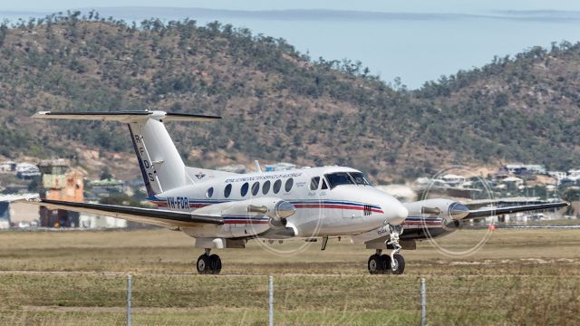 Beechcraft Super King Air 350 (VH-FDR) - RFDS, taxies to runway 19 at YBTL. br /br /To get this blurred prop shot, you need a lens with image stabilisation capability and a low shutter speed, combined with a high f-stop. Take as many frames rapidly, to ensure at least one frame will be in focus, extra difficult when panning.