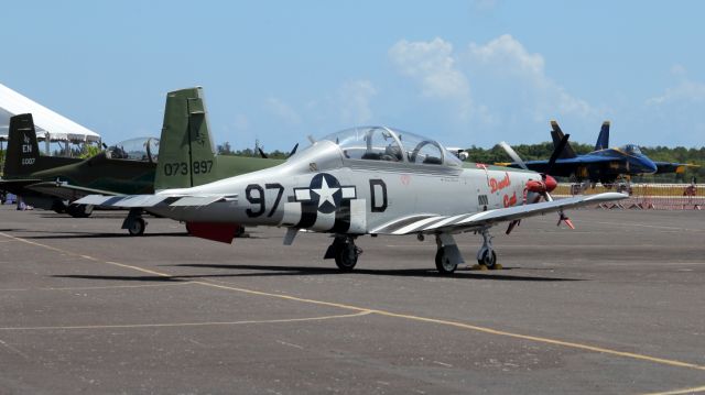 North American T-6 Texan (07-3897) - 03/05/2024:br /On the ground at the 2024 Vero Beach Airshow.