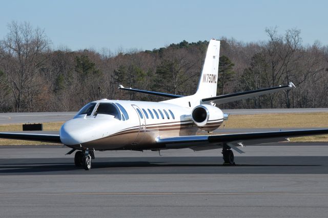 Cessna Citation V (N750ML) - LINCOLN INDUSTRIES INC at KJQF - 12/19/14