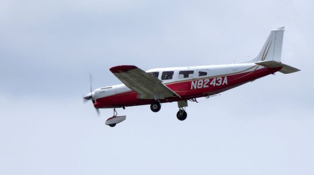 Piper Saratoga (N8243A) - On final is this 1980 Piper Saratoga PA-32-310T in the Spring of 2019.
