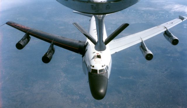 N662 — - I was in the refueling tanker (KC-135) boom operator position. We are over western Alaska, en route from Eielson AFB to Shemya Island, where the receiver acft (RC-135 Cobra Ball) will deploy. The tanker also landed there, but RTB Eielson four hours later.