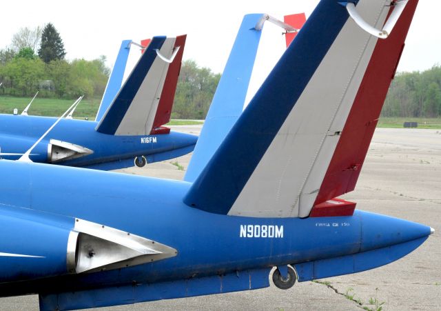 Experimental 100kts-200kts (N908DM) - A Fouga Magister trainer. Built in 1960.