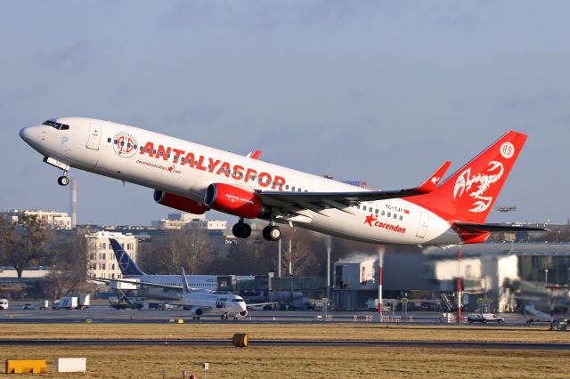 Boeing 737-800 (TC-TJY) - Photo taken on January 15, 2022.