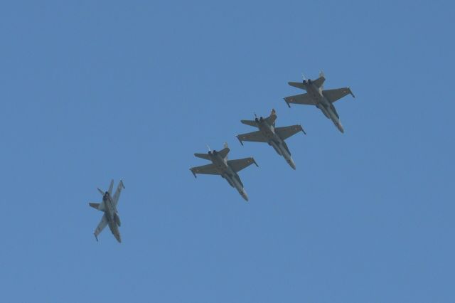 McDonnell Douglas FA-18 Hornet (J5011) - SWISS AIRFORCEbr /FRYSLAN FLAG EXERCISE 2019br /J-5007, J-5026, J5011 and J-5003