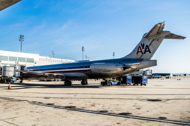 McDonnell Douglas MD-83 (N9626F) - Being loaded at Gate B2. Taken 9/3/19.