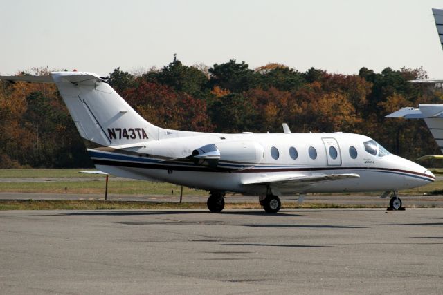 Beechcraft Beechjet (N743TA) - Parked on the Atlantic Aviation ramp on 6-Nov-06.  Reregistered N800GV 7-Jun-08.