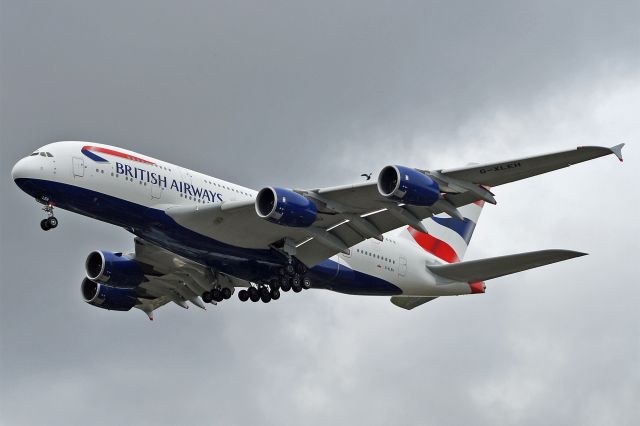 Airbus A380-800 (G-XLEH) - Airbus A380-841, British Airways, G-XLEH, 14.Oct.2022, EGLL London Heathrow, Waye Ave Park