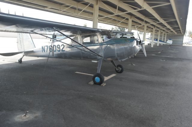 Cessna 140 (N76092) - Parked at Fresno Chandler Executive in Fresno, California on April 11, 2015.