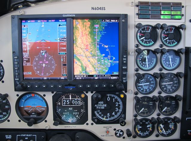 Beechcraft King Air 100 (N6045S) - Very good fuel economy at FL250.