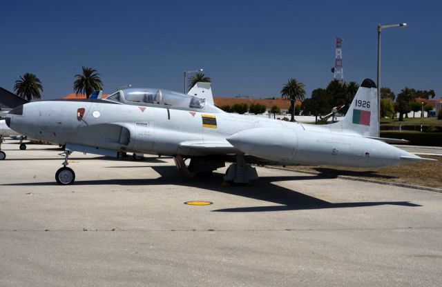 Lockheed T-33 Shooting Star (N1926) - USAF First Jet Fighter. FAP-Portuguese Air Force had at least some Gloster Meteor from RAF