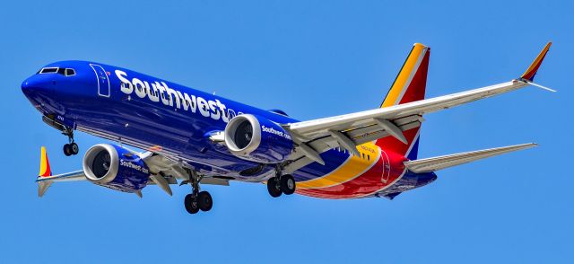 Boeing 737 MAX 8 (N8743K) - N8743K Southwest Airlines Boeing 737-8 MAX s/n 62536 - Las Vegas - McCarran International Airport (LAS / KLAS)br /USA - Nevada June 8, 2021br /Photo: Tomás Del Coro