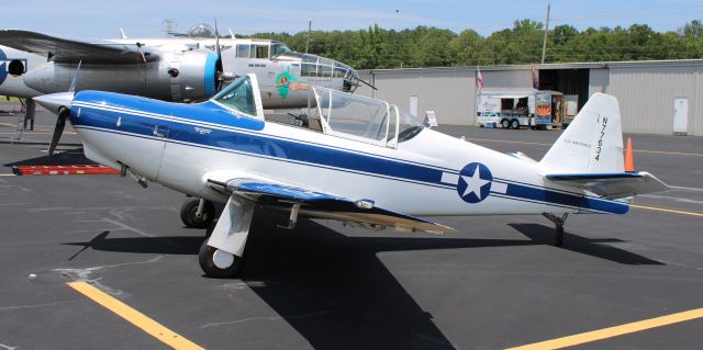 TEMCO TE-1 Buckaroo (N77634) - A 1949 model (serial number 1) Temco TE-1A Buckaroo at Shelby County Airport, Calera, AL - May 16, 2024. This is the original proof-of-concept airframe, wedded to a pair of GC-1 wings in 1970 (unless I have the wrong information).