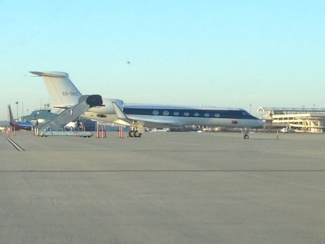 Gulfstream Aerospace Gulfstream V (CS-DKC) - Netjets Europe on the Ramp at RDU