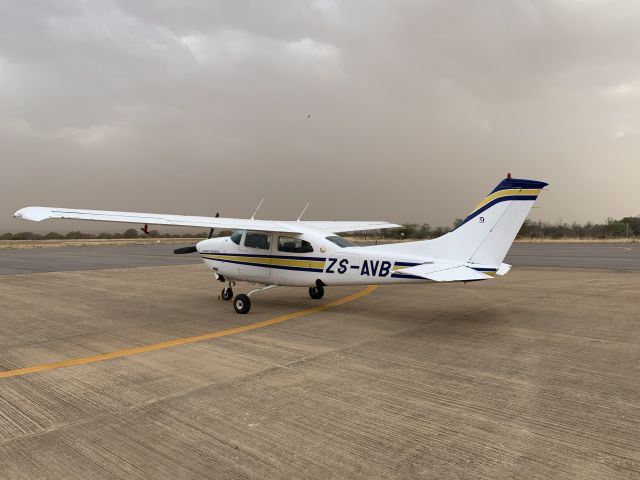 Cessna Centurion (ZS-AVB) - At Pilanesberg airport, South Africa. 10 OCT 2019.