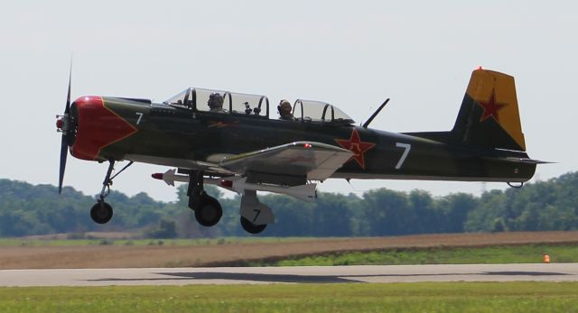 NANCHANG PT-6 (N81817) - A Nanchang CJ-6A arriving Runway 36 during Warbird Weekend, NW Alabama Regional Airport, Muscle Shoals, AL - June 10, 2017.