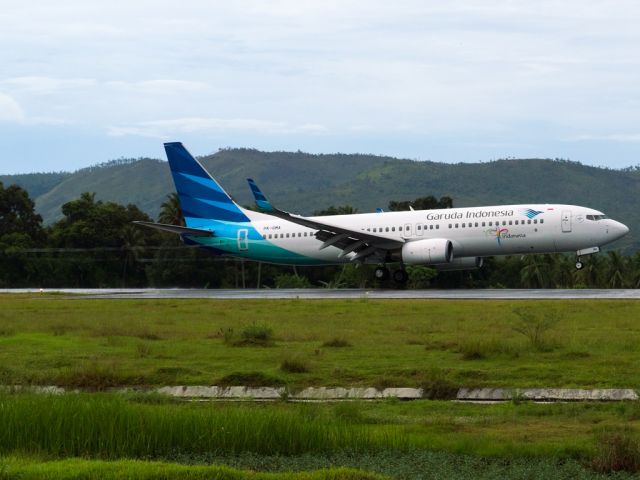 Boeing 737-800 (PK-GMA) - Flaps Vortex / Wingtip vortices