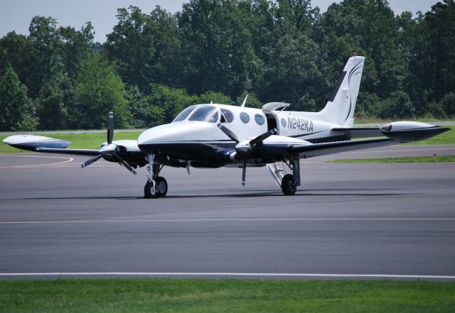 Cessna 340 (N242KA) - LYSA TERKEURST LLC at KJQF - 7/26/13