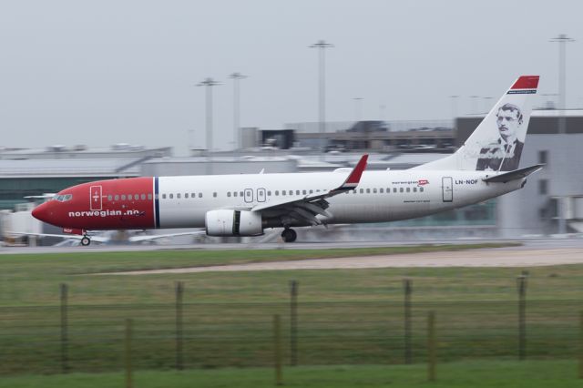 Boeing 737-800 (LN-NOF) - NAX1348, "Edvard Munch", arriving from Oslo 