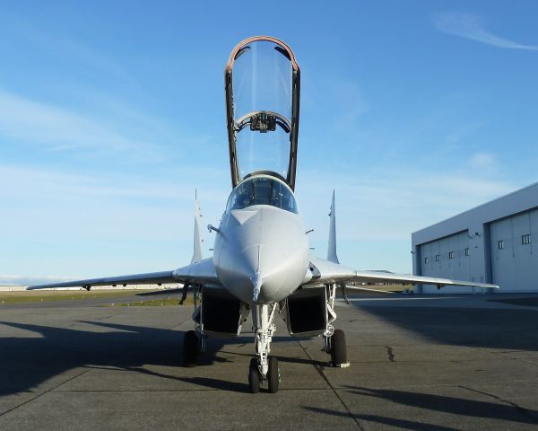 N29UB — - MiG-29UB at Historic Flight Foundation Museum on 2/9/11, Paine Field, Everett, WA.  Restoration recently completed. Return from flight test.