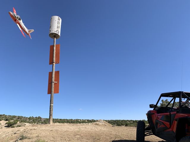 — — - Pylon 4 during time trials at Reno / Stead for the 2019 Air Races
