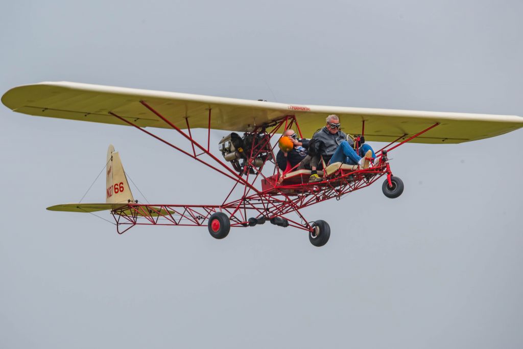 Unknown/Generic Undesignated (N2766) - Economos BREEZY GE-1 at the Golden Age Air Museum in Bethel, PA USA, dropping pumpkins at their annual Pumpkin Bombing fly-in.