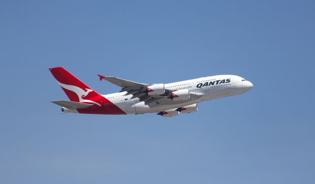 Airbus A380-800 (VH-OQJ) - QF11 to LAX