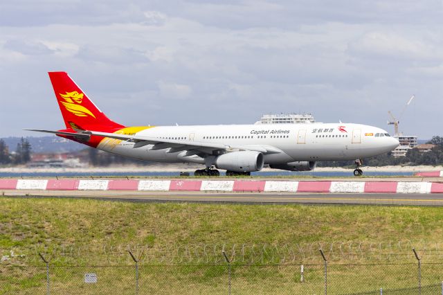 Airbus A330-200 (B-8019) - Capital Airlines (B-8019) Airbus A330-243 departing Sydney Airport.