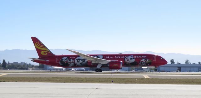 Boeing 787-9 Dreamliner (B-6998) - HU 7990 (Red Kung Fu Panda livery)