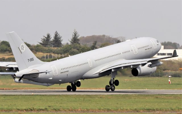 Airbus A330-200 (T055) - "Multi98" Royal Netherlands Air Forcre A330-243mrtt t-055 dep shannon 23/4/21.