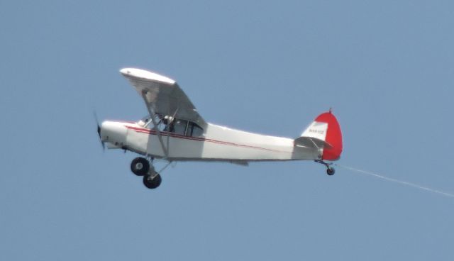 ASSOCIATED AIR Liberty 181 (N3915Z) - A 1961 banner tow plane going up the coast near Monmouth County in the summer of 2017.